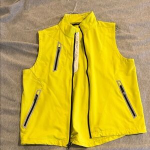 Yellow Zero Restriction Zip-Up golf Vest